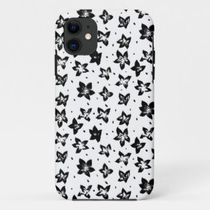 Gereconstrueerd bloemmotief - Achromatische Gothic Case-Mate iPhone Case