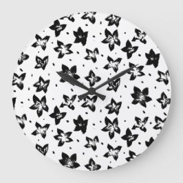 Gereconstrueerd bloemmotief - Achromatische Gothic Grote Klok