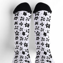 Gereconstrueerd bloemmotief - Achromatische Gothic