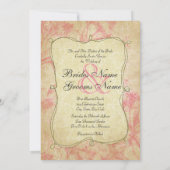  gereconstrueerde roze Cherry Blossom Uitnodiging (Achterkant)