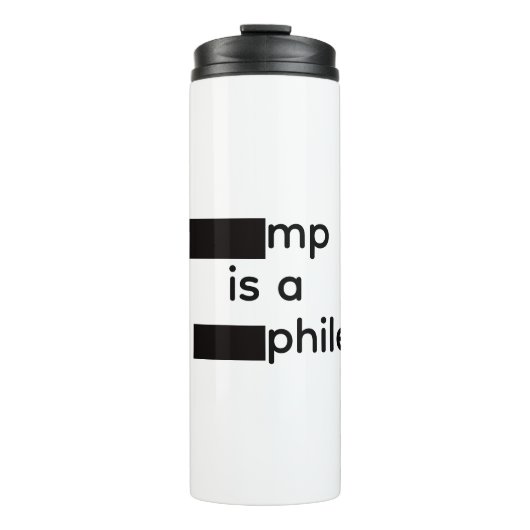 Gerecteerde thermische bekercylinder thermosbeker (Voorkant)