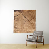 Gerecycled inpakpapier. Textuur. Wandkleed (In Situ (horizontaal))
