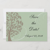 Gerecycled Papier Groen Eco Boom Foto Save the Dat Save The Date (Voorkant)