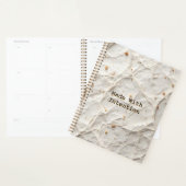 Gerecycled Papierstructuur | Natuurlijk Vezelontwe Planner (Display)