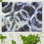 gerecyclede indigo shibori : theedoek (Gevouwen)