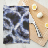 gerecyclede indigo shibori : theedoek (Quarter Fold)