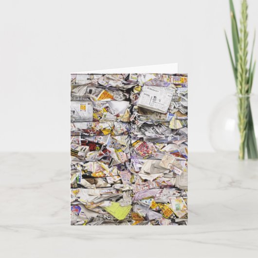 Gerecycleerd Document - Sasebo - Wenskaart Kaart (Voorkant)