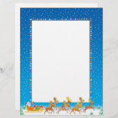 Gerecycleerd kerstpapier - Sintersmalvormig design (Voorkant / Achterkant)