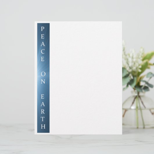 Gerecycleerd kerstpapier - Vrede op Aarde (Staand voorkant)