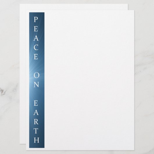 Gerecycleerd kerstpapier - Vrede op Aarde (Voorkant / Achterkant)