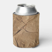 Gerecycleerd papier: milieuvriendelijke textuur. blikjeskoeler (Blikje Voorkant)