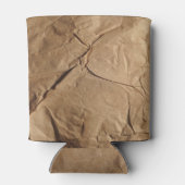 Gerecycleerd papier: milieuvriendelijke textuur. blikjeskoeler (Achterkant)