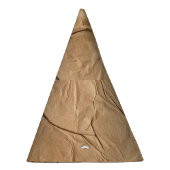 Gerecycleerd papier: milieuvriendelijke textuur. feesthoedjes (Rechts)