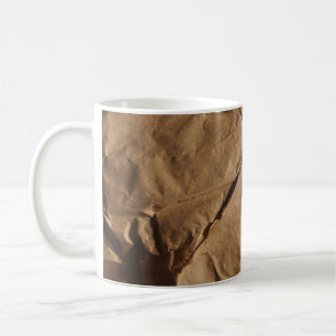 Gerecycleerd papier: milieuvriendelijke textuur. koffiemok