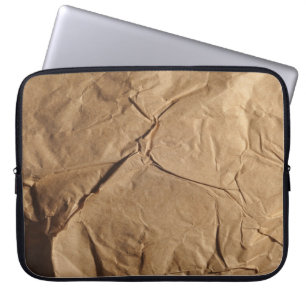 Gerecycleerd papier: milieuvriendelijke textuur. laptop sleeve