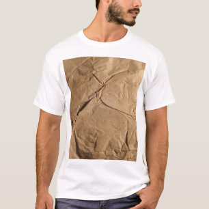 Gerecycleerd papier: milieuvriendelijke textuur. t-shirt