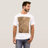 Gerecycleerd papier: milieuvriendelijke textuur. t-shirt (Voorkant volledig)