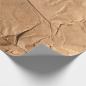 Gerecycleerd verpakkingspapier. Textuur. Cadeaupapier (Hoek)