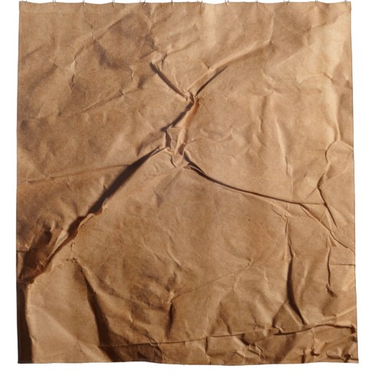 Gerecycleerd verpakkingspapier. Textuur. Douchegordijn (Voorkant)