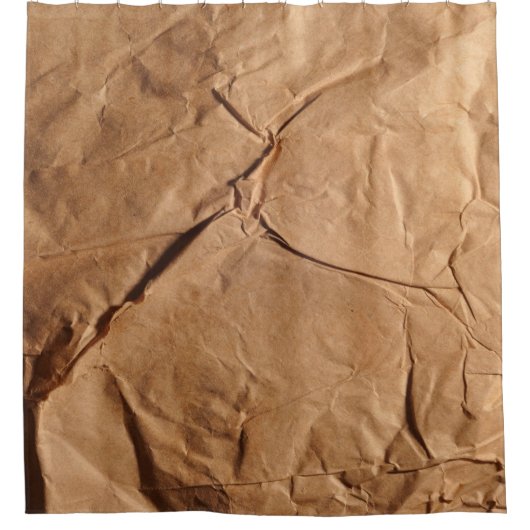 Gerecycleerd verpakkingspapier. Textuur. Douchegordijn (Voorkant)