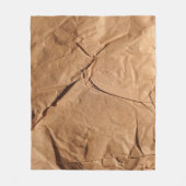 Gerecycleerd verpakkingspapier. Textuur. Fleece Deken (Voorkant)