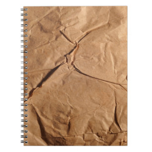 Gerecycleerd verpakkingspapier. Textuur. Notitieboek