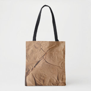 Gerecycleerd verpakkingspapier. Textuur. Tote Bag