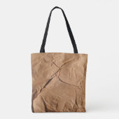 Gerecycleerd verpakkingspapier. Textuur. Tote Bag (Achterkant)