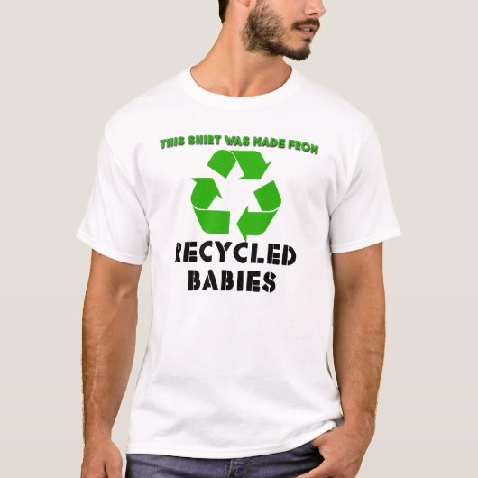 Gerecycleerde baby's t-shirt (Voorkant)