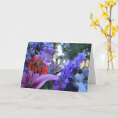 Gerecycleerde bloemen kaart (Gele Bloem)
