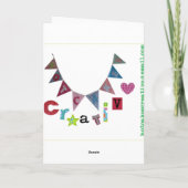 Gerecycleerde de verjaardagskaart van de Robot Kaart (Achterkant)