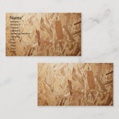 Gerecycleerde gecomprimeerde houtextuur voor achte visitekaartje (Voorkant / Achterkant)