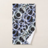 Gerecycleerde indigo shibori: bad handdoek (Handdoek)