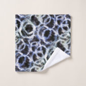 Gerecycleerde indigo shibori: bad handdoek (Wasdoekje)