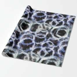 Gerecycleerde indigo shibori: cadeaupapier