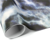 Gerecycleerde indigo shibori: cadeaupapier (Rol Hoek)