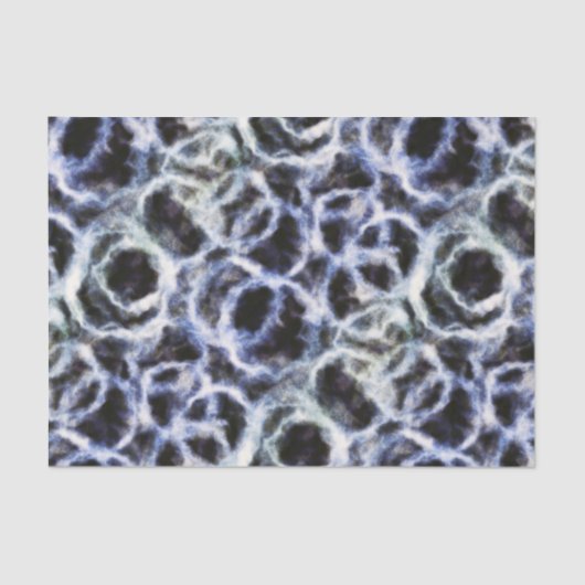 Gerecycleerde indigo shibori: tissuepapier (Voorkant)