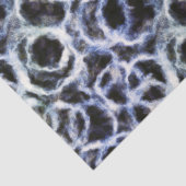 Gerecycleerde indigo shibori: tissuepapier (Detail)