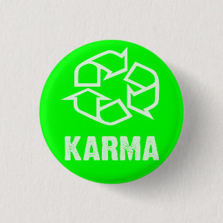gerecycleerde karma ronde button 3,2 cm