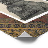 GERECYCLEERDE KUNST: 1900s EURO ARCHITECTUUR 4 BRI Poster (Hoek)