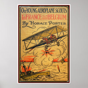 GERECYCLEERDE KUNST: 1917 KINDERBOEK HOESJE 'EUROP POSTER