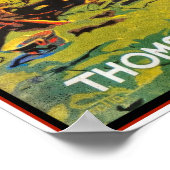 GERECYCLEERDE KUNST: 1930s KINDERBOEK HOESJE Poster (Hoek)