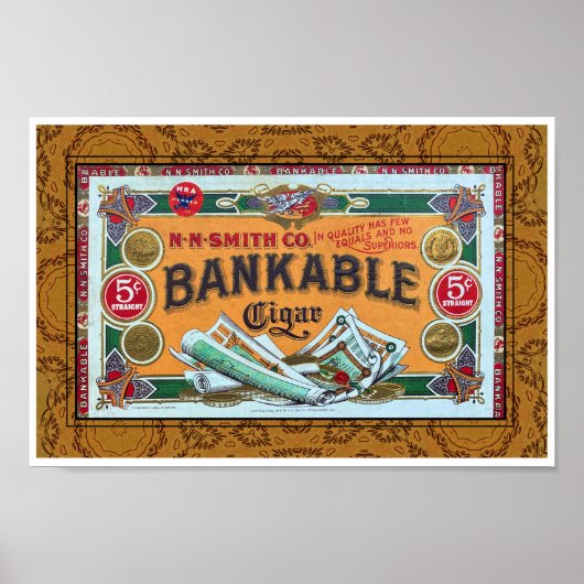  'GERECYCLEERDE KUNST' PRINT SIGARENDOOS 1920 (Voorkant)