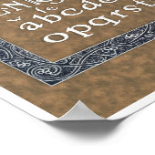 GERECYCLEERDE KUNSTDRUK 'LETTERALFABET' POSTER (Hoek)