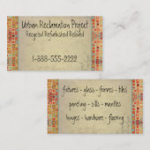  gerecycleerde retroflector visitekaartje (Voorkant / Achterkant)