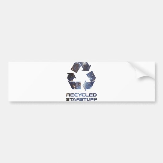 Gerecycleerde Star-stuf Bumpersticker (Voorkant)