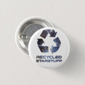 Gerecycleerde Star-stuf Ronde Button 3,2 Cm (Voorkant /achterkant)