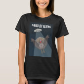 Gered door buitenaardse wezens met Thanksgiving T-shirt (Voorkant)