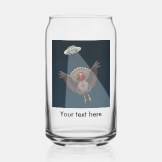 Gered door buitenaardse wezens op Thanksgiving Day Blikvorm Glas