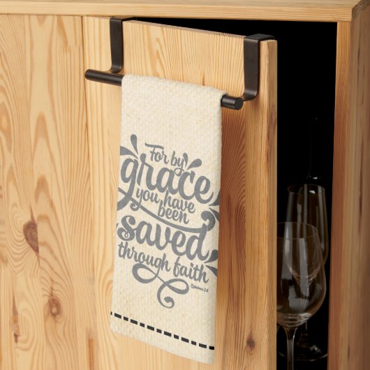 Gered door de genade zakdoek theedoek (Derde Gevouwen)